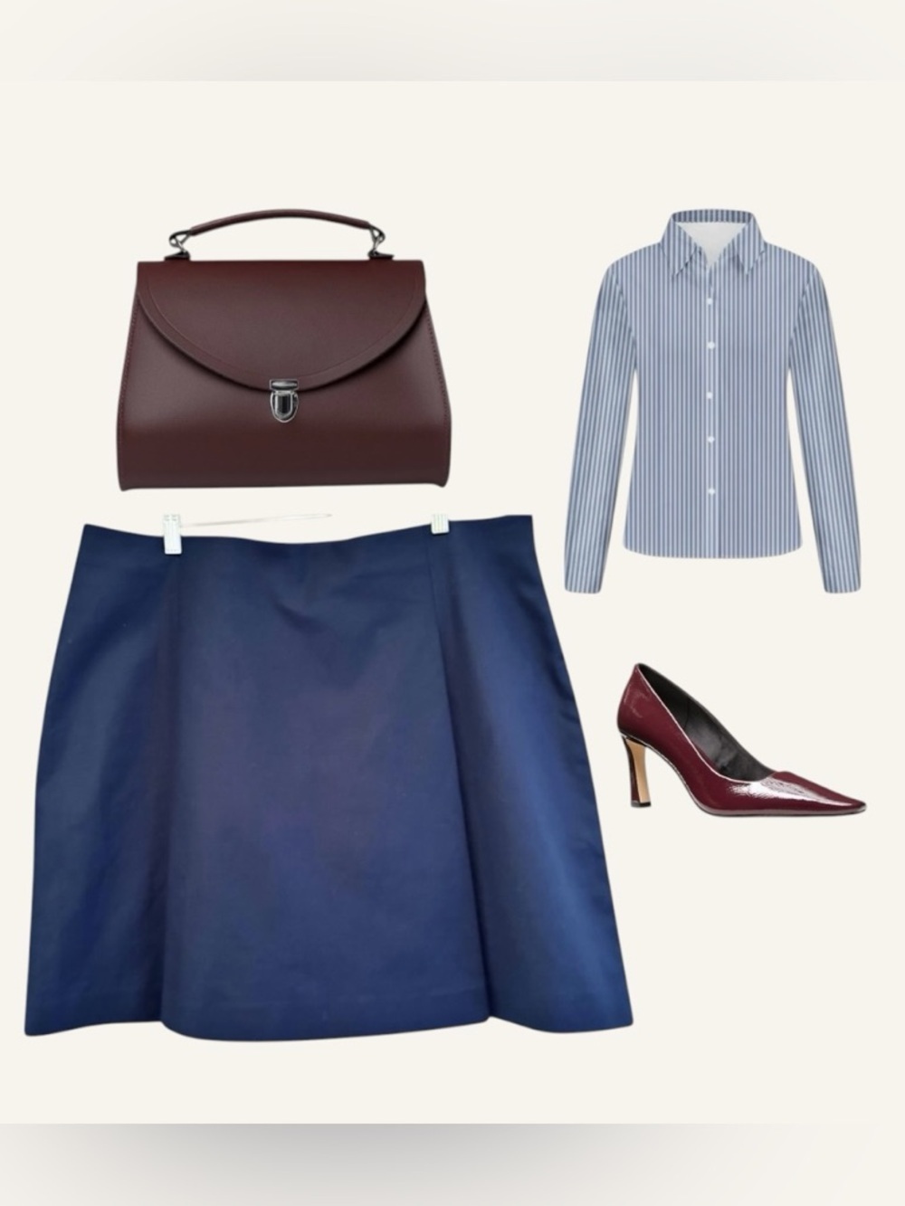 Lauren Ralph Lauren Navy A-Line Skirt – Size 16
